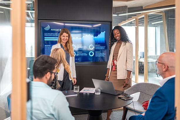 Modern Chesterfield office with team collaboration